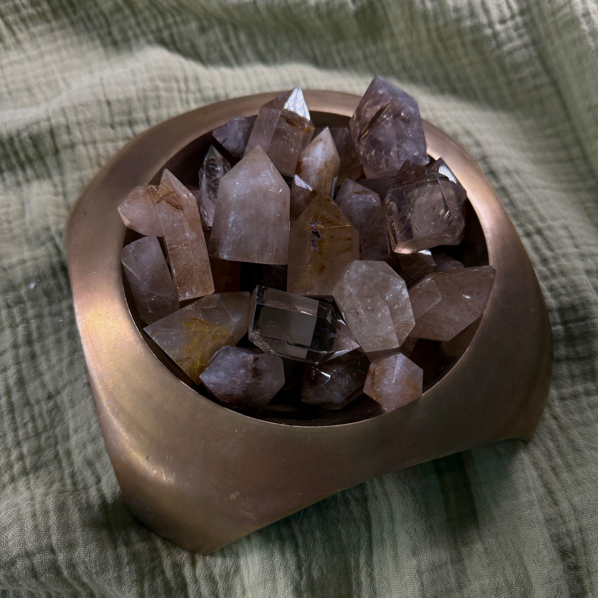 Rutilated Quartz Mini Tower Intuitively Chosen