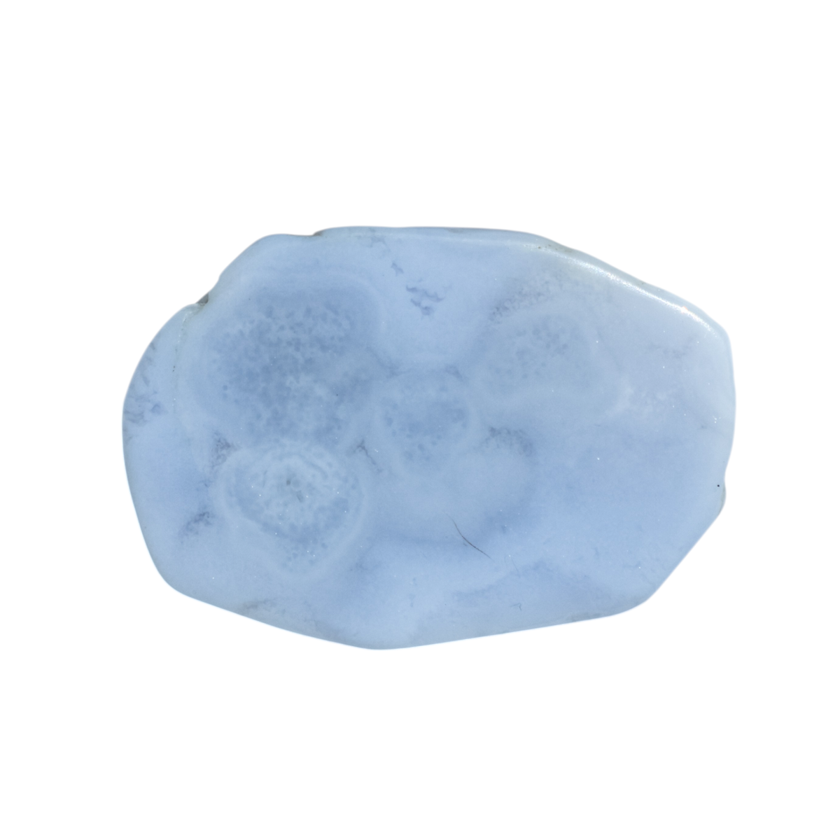 Blue Lace Agate Slice Half-Polished - Intuitively Chosen