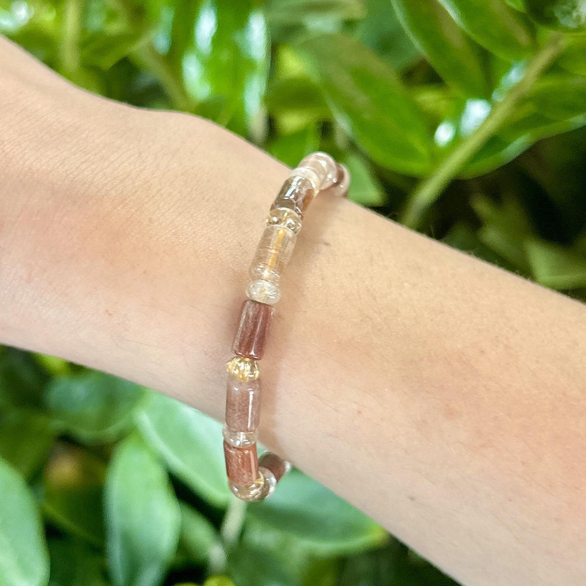 Rutilated Quartz Crystal Bracelet