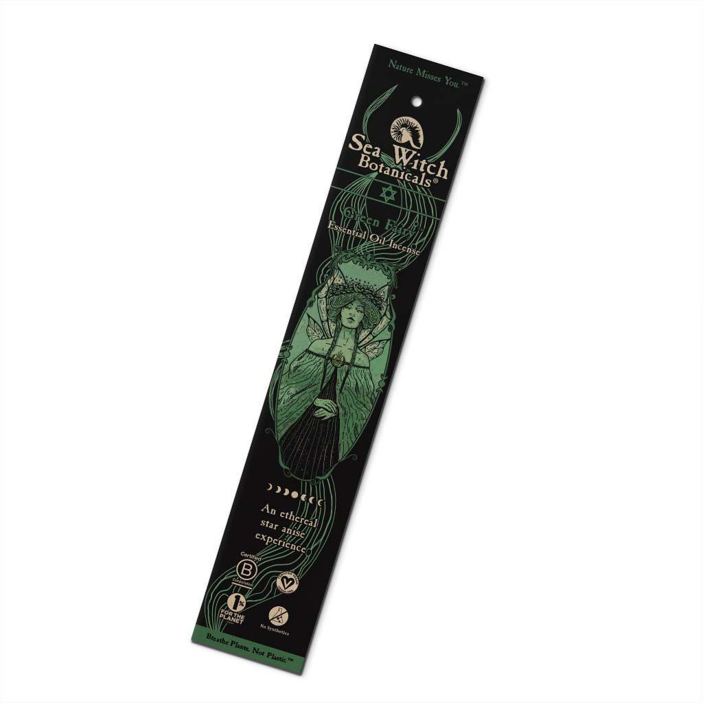 Essential Oil Incense Sticks green fairy