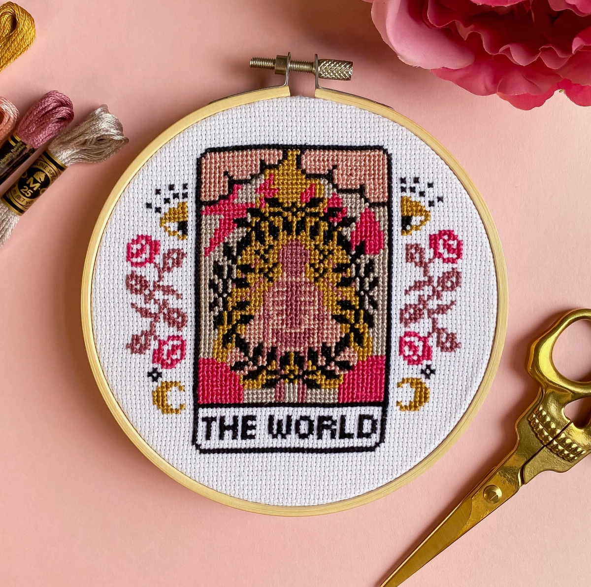 Tarot Cross Stitch Kit the world