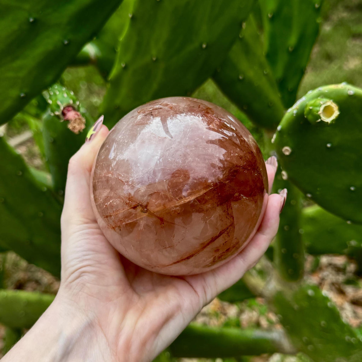 Fire Quartz Sphere 1.21kg