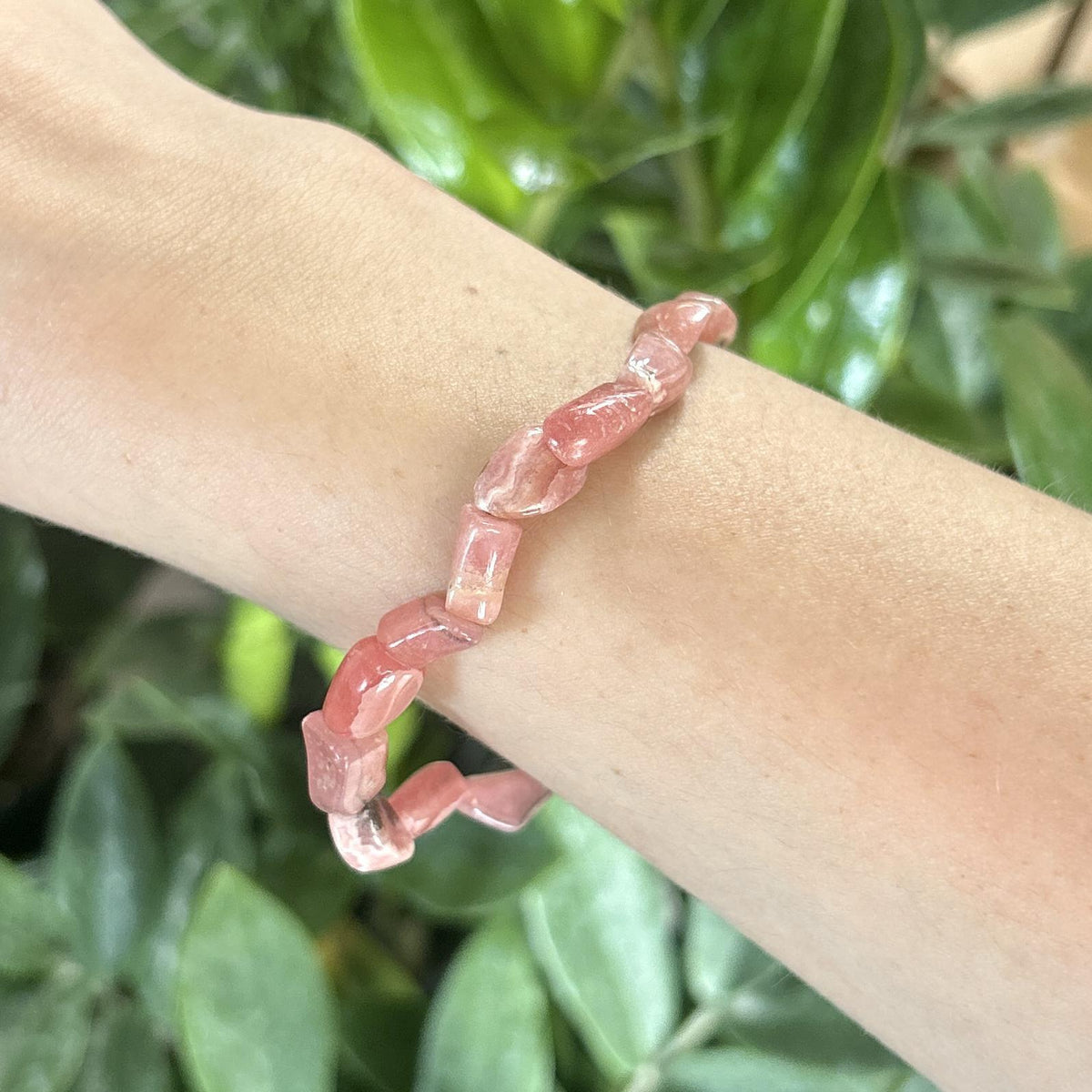 Rhodochrosite Crystal Bracelet