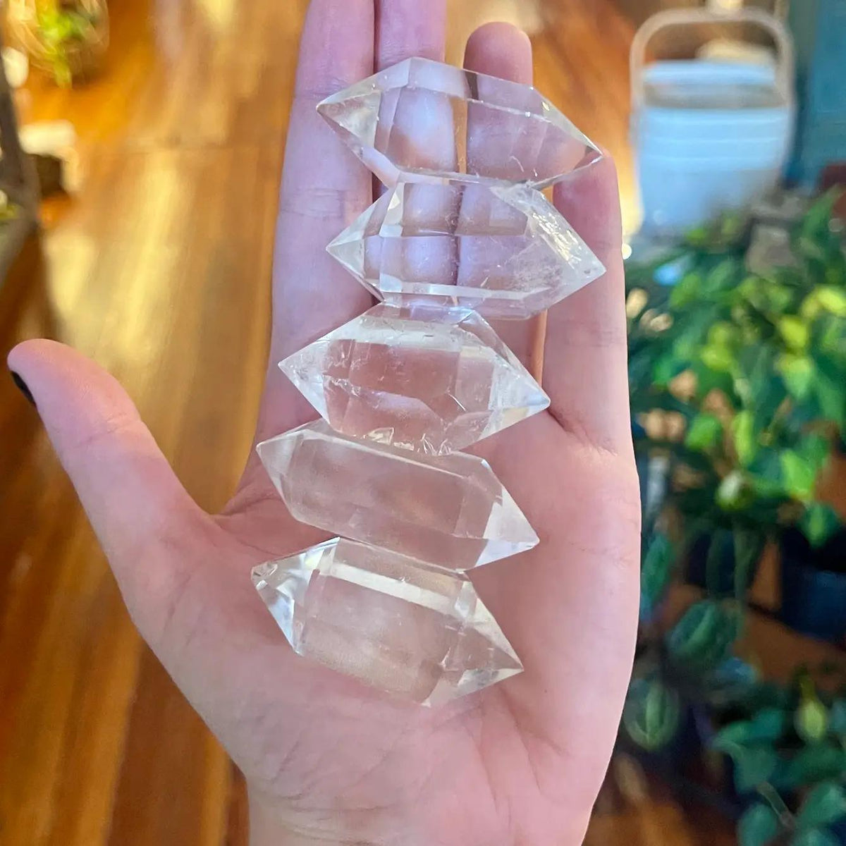 Clear Quartz Double Terminated Crystal Point Intuitively Chosen