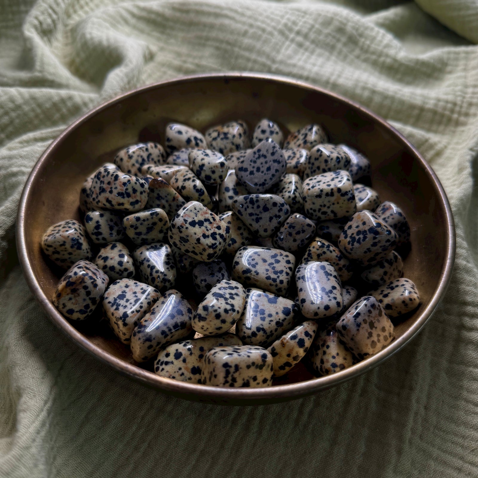 Dalmation Jasper Tumble