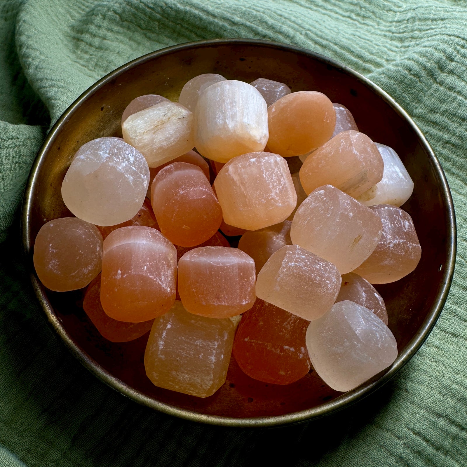Orange Selenite Tumble