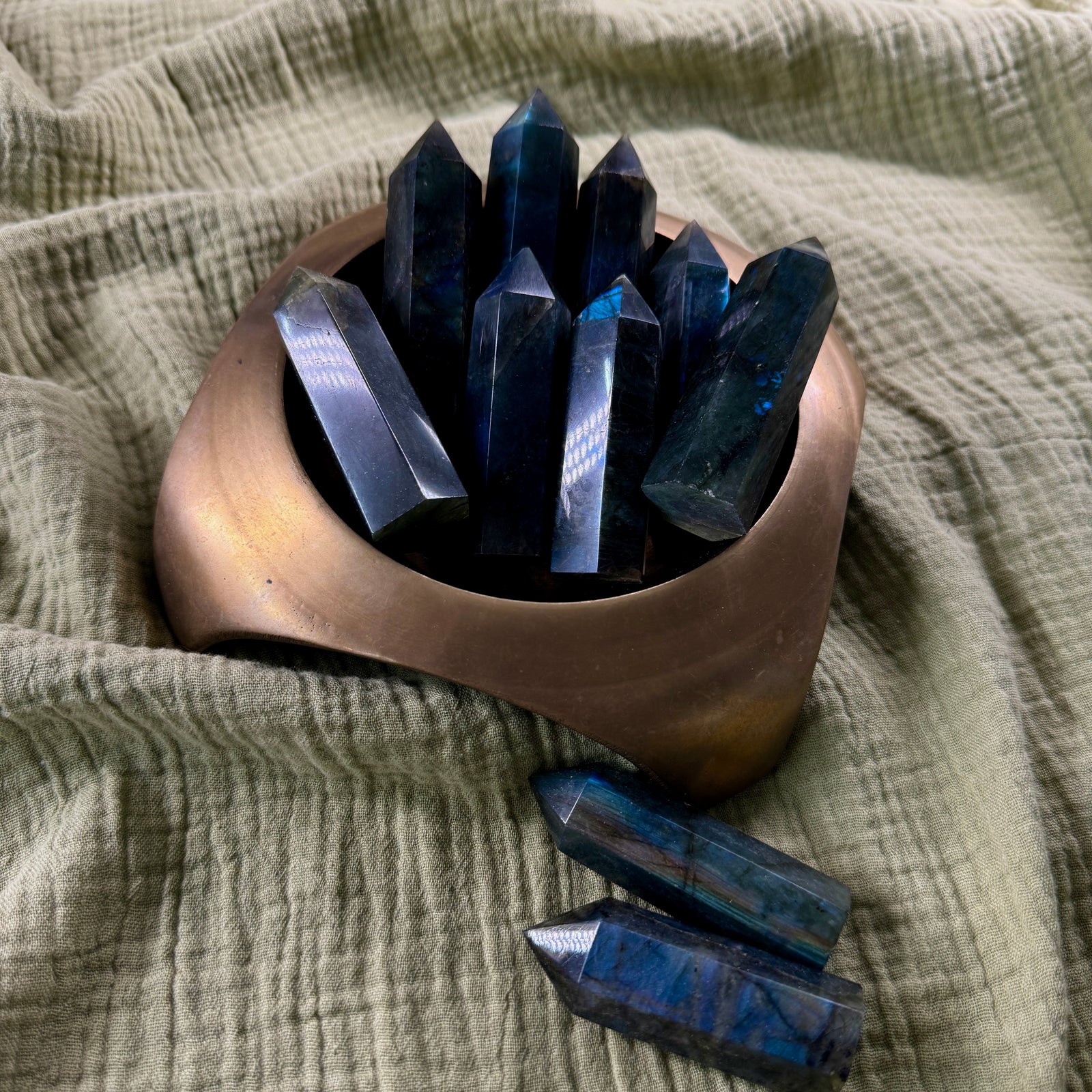 Labradorite Tower Intuitively Chosen