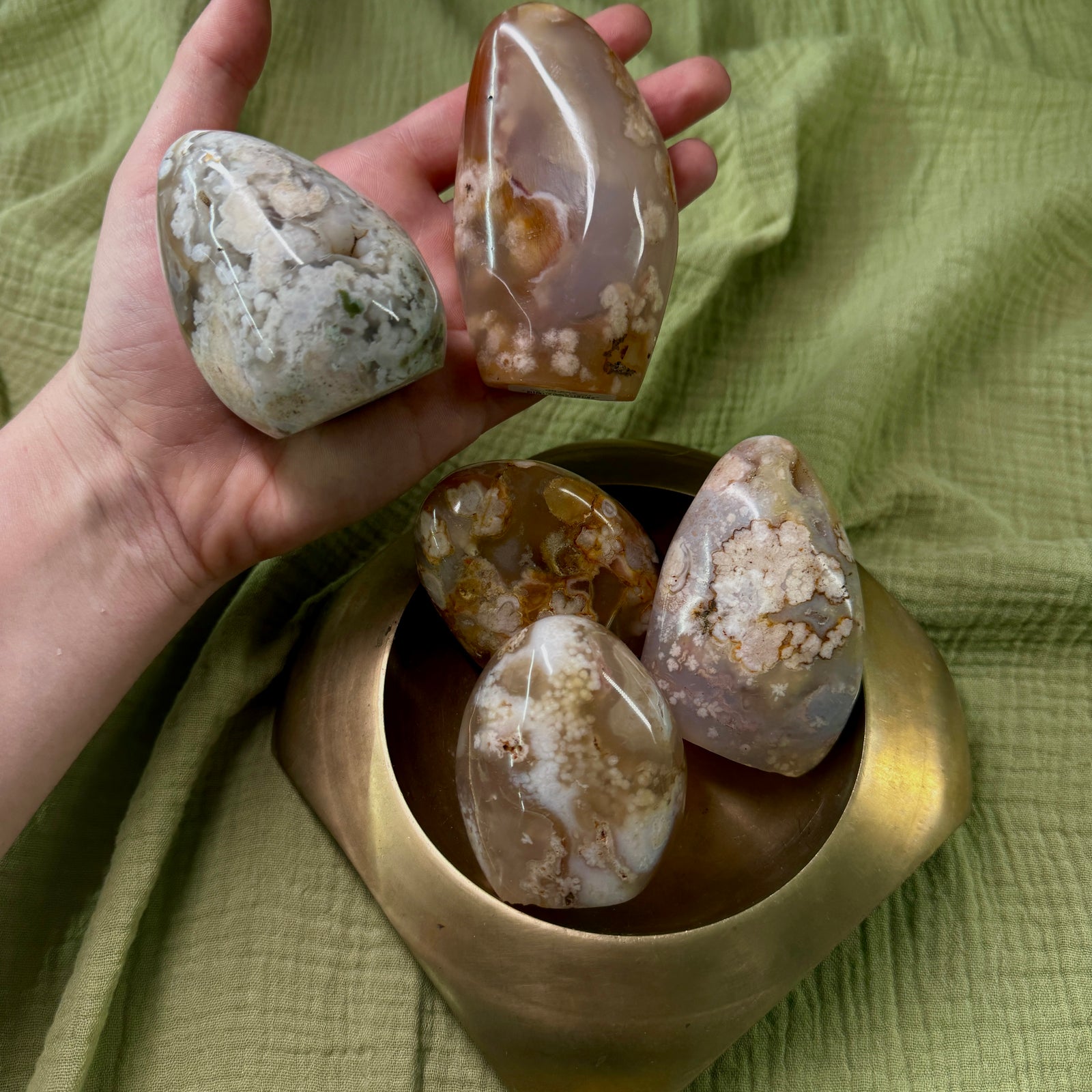 Flower Agate Mini Free Form