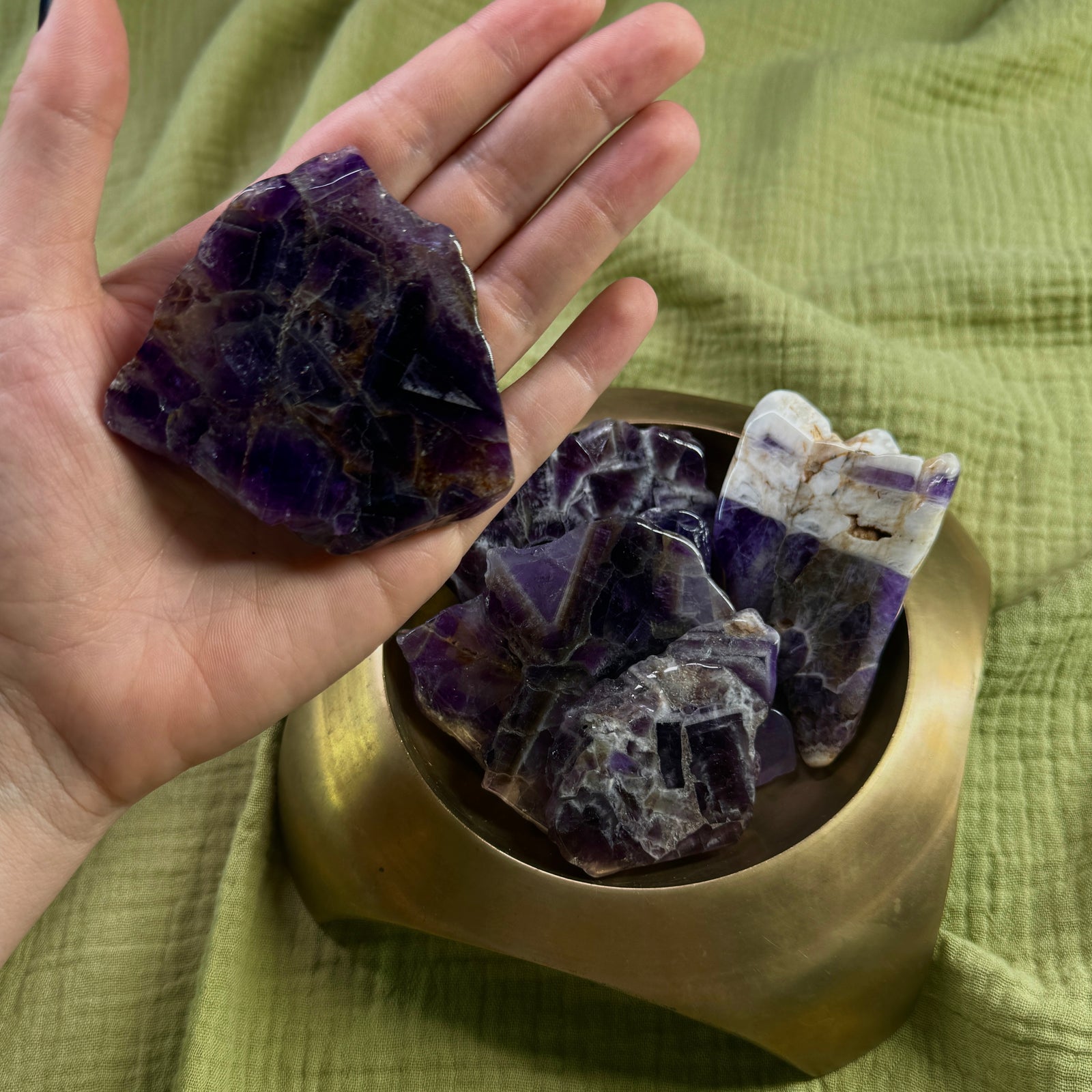 Amethyst Mini Crystal Slab Intuitively Chosen