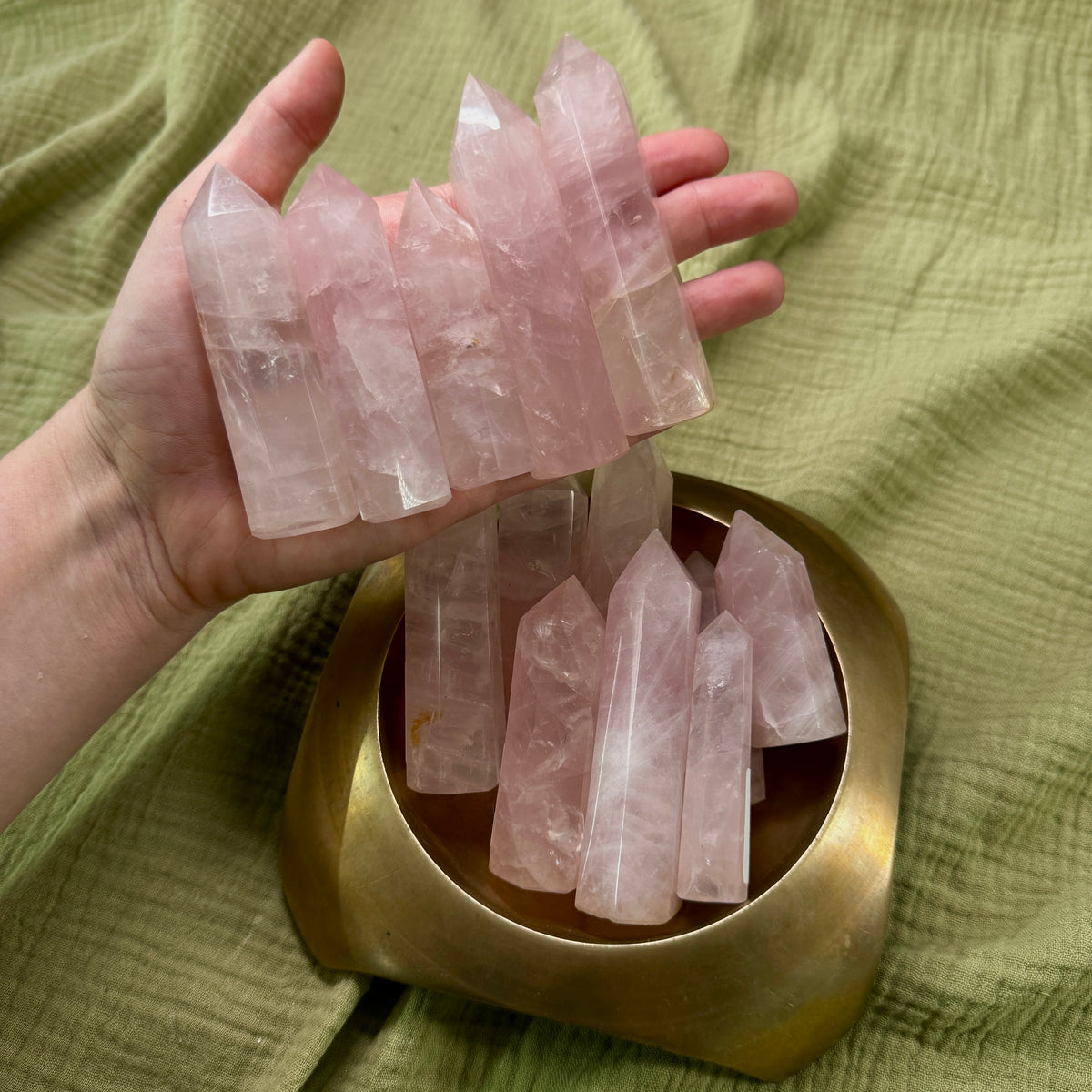 Rose Quartz Tower Intuitively Chosen