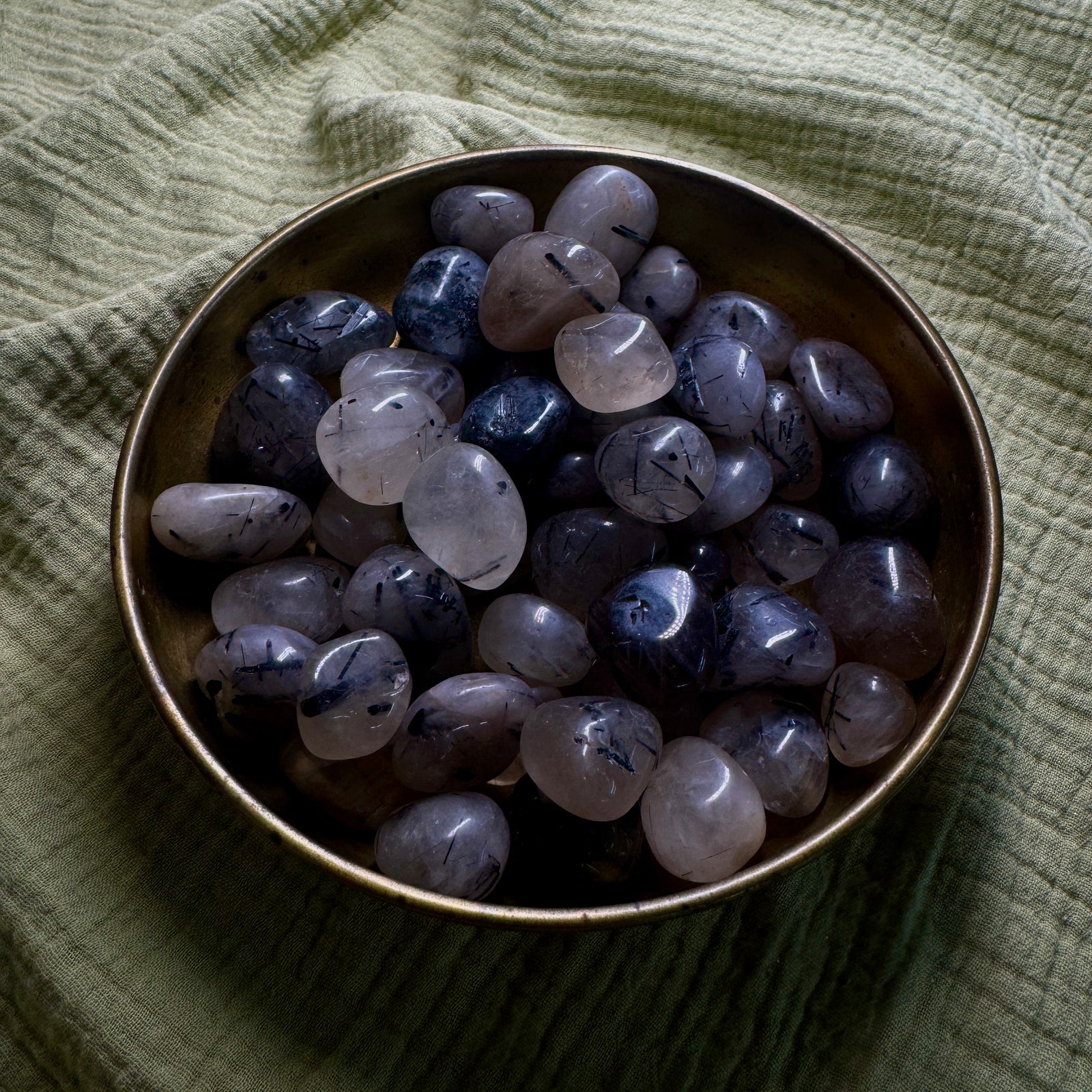 Tourmalinated Quartz Tumble