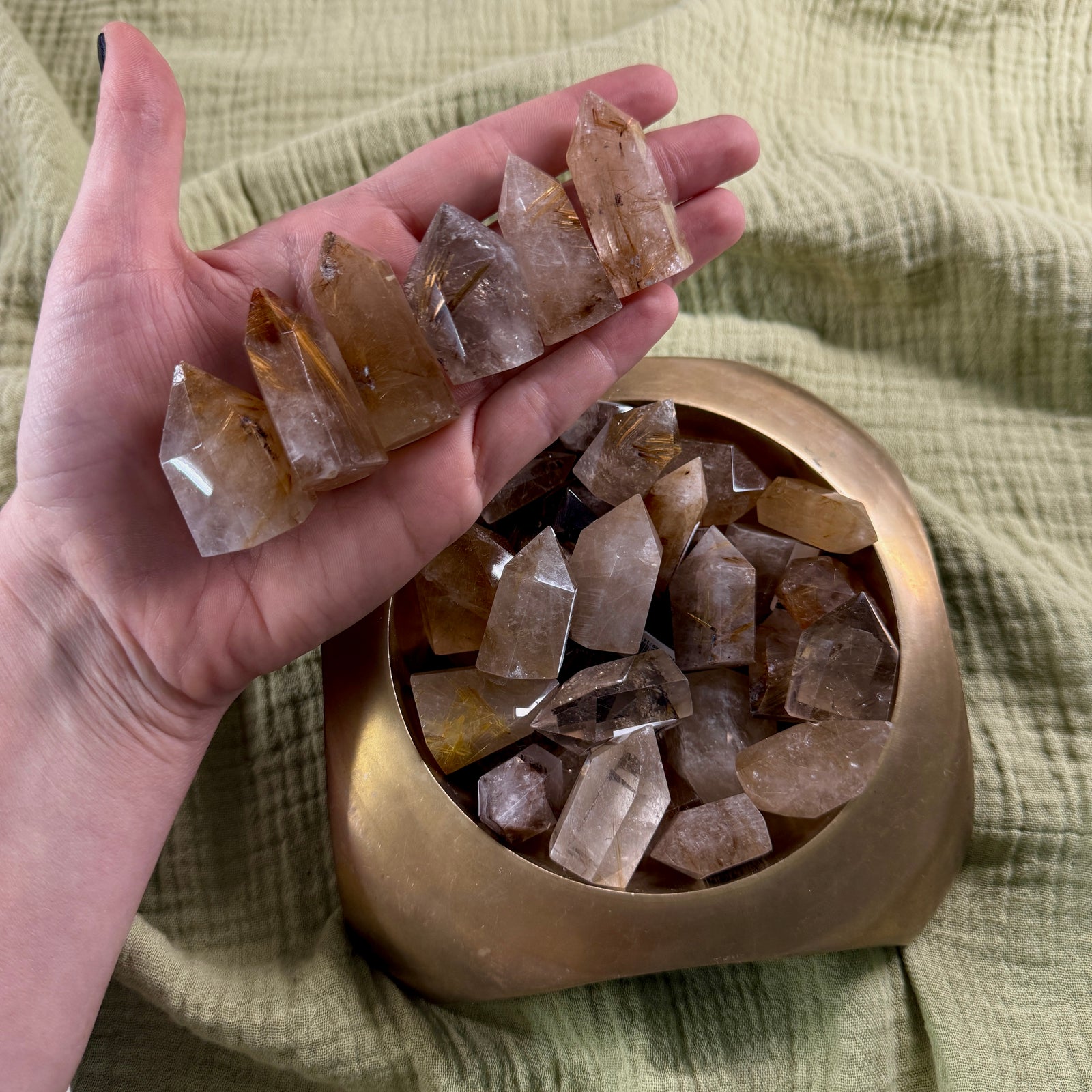 Rutilated Quartz Mini Tower Intuitively Chosen