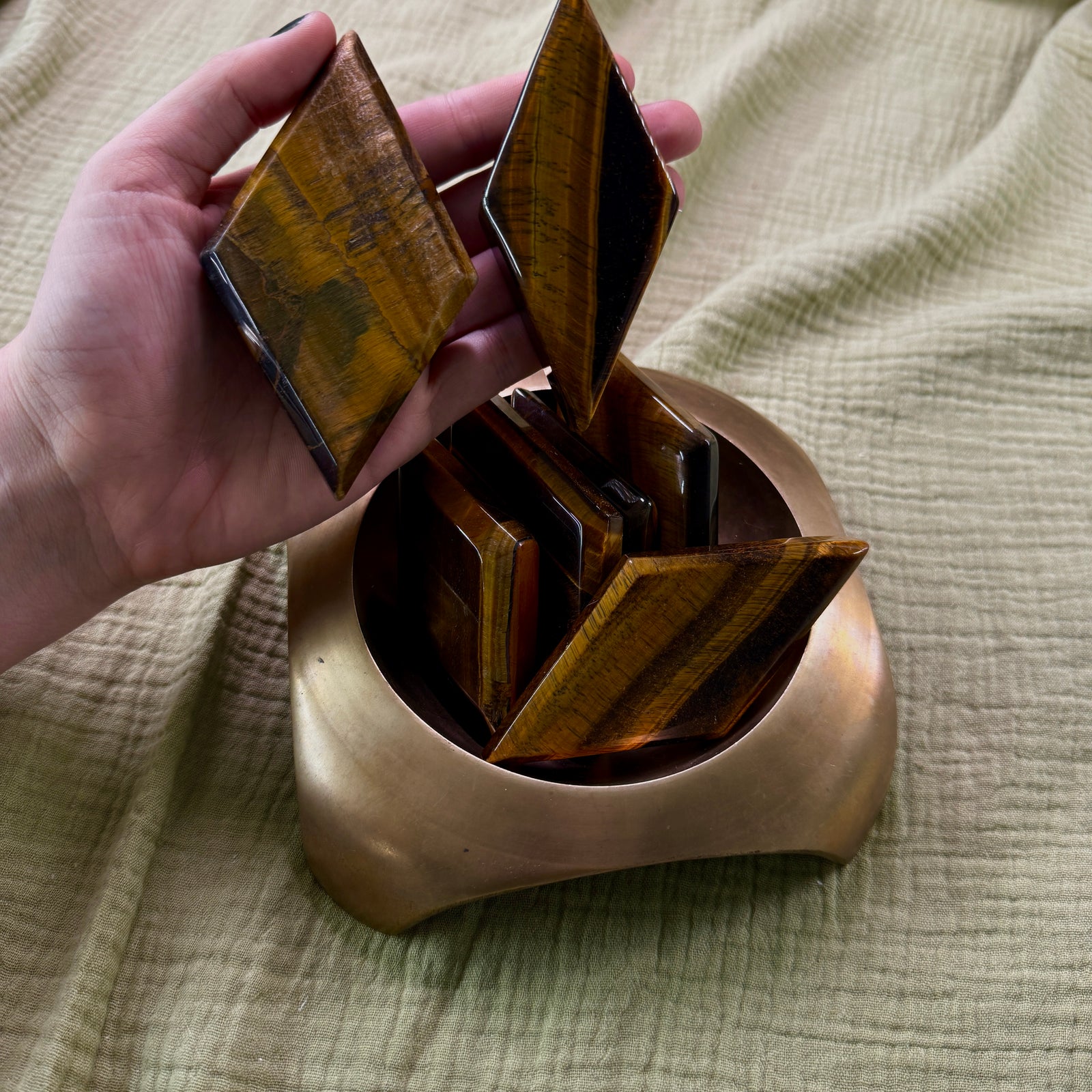 Tiger Eye Parallelogram