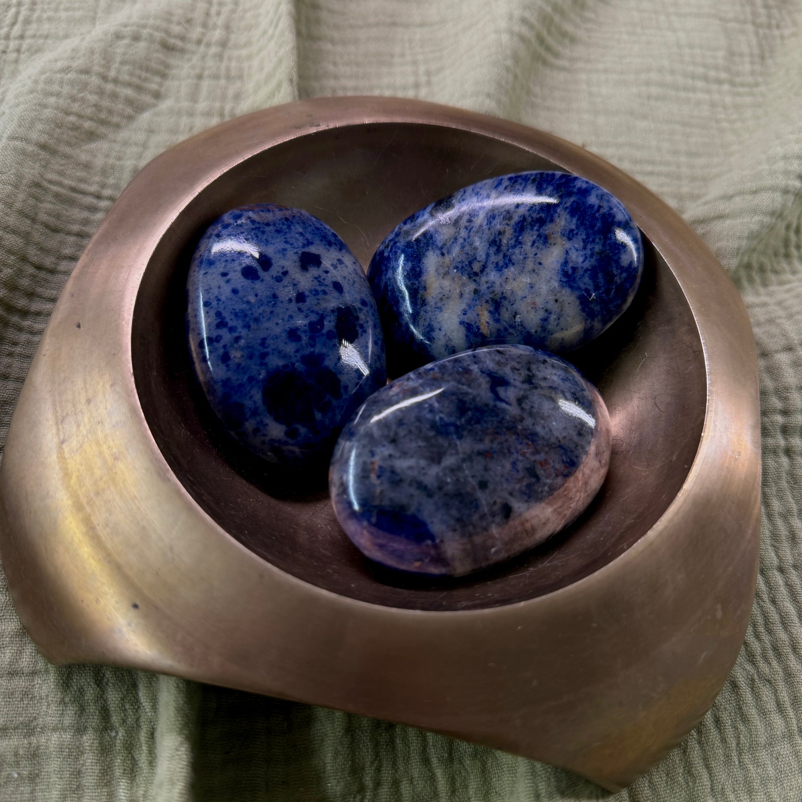Sodalite Palm Stone