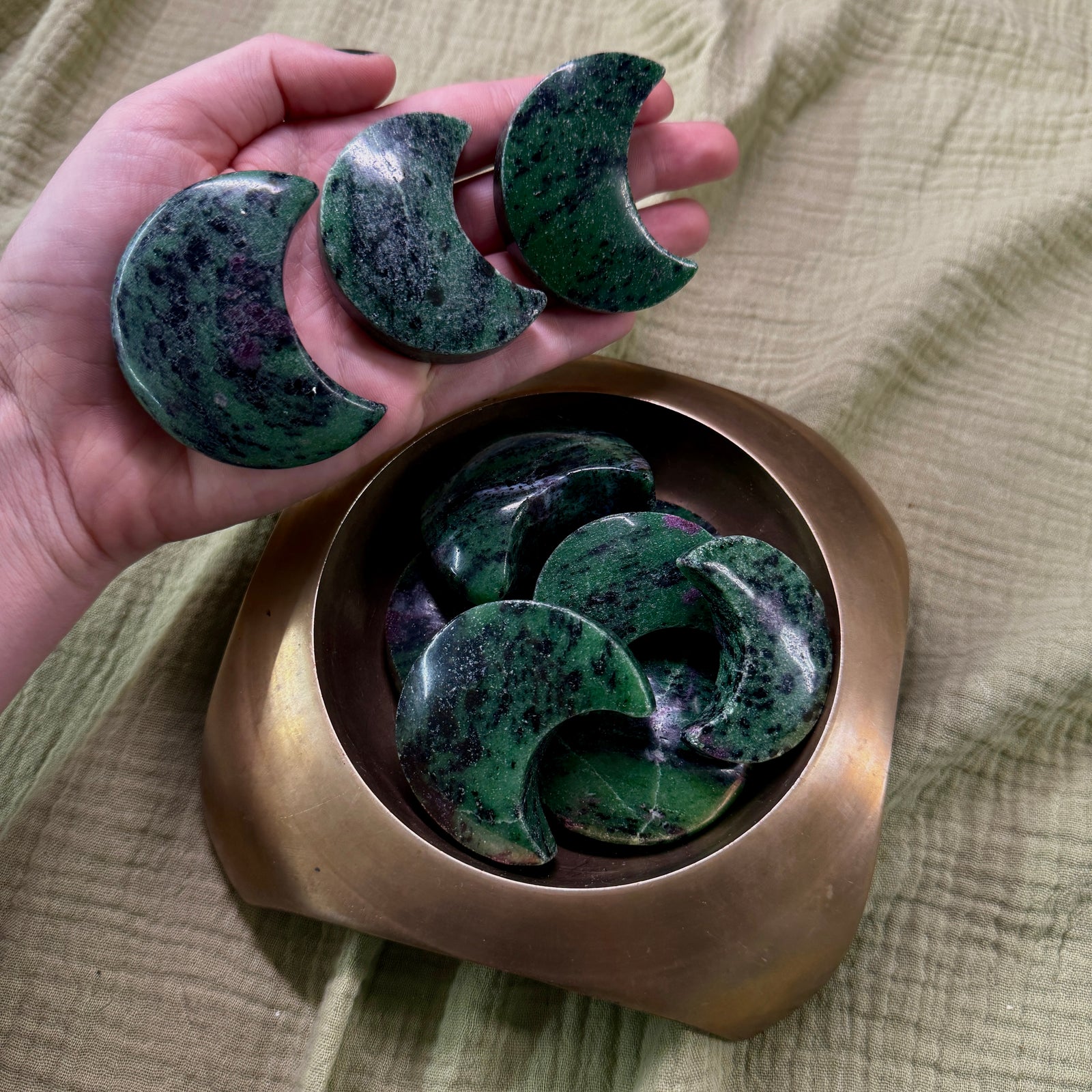 Ruby Zoisite Moon Intuitively Chosen