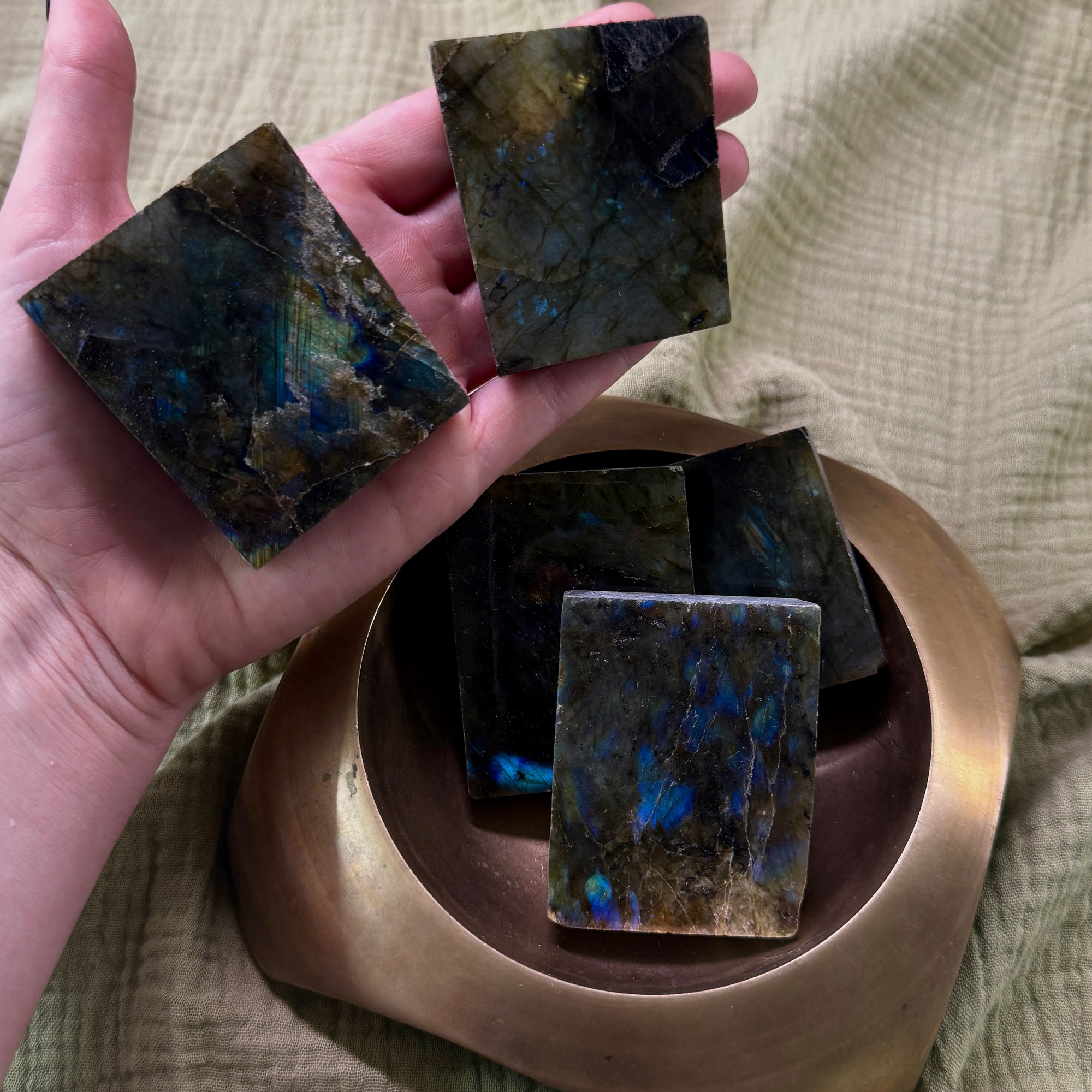 Labradorite Square Intuitively Chosen