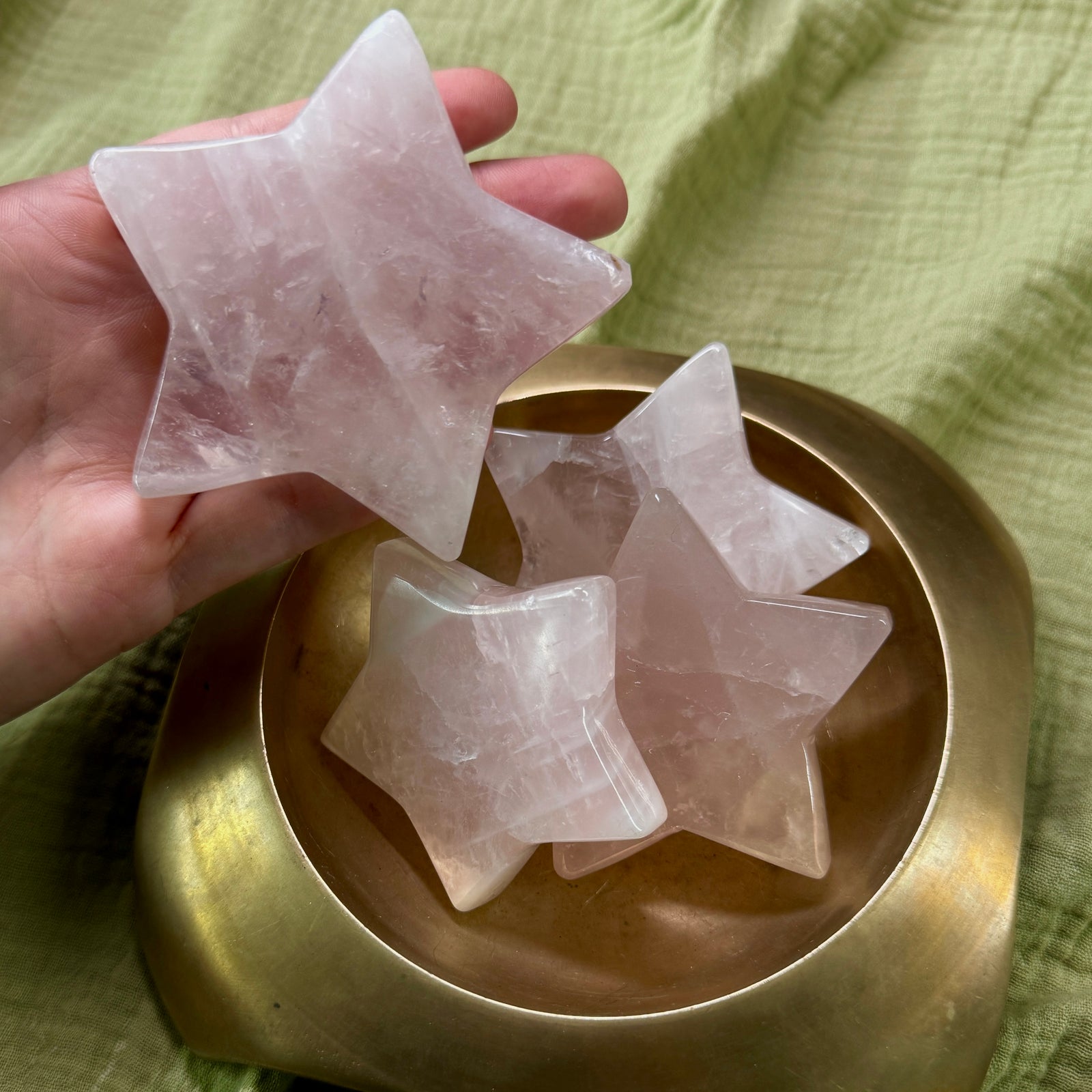 Rose Quartz Star Intuitively Chosen