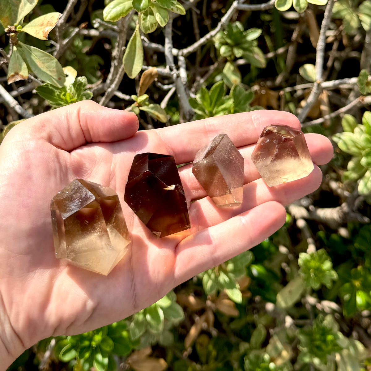 Faceted Smoky Quartz Piece