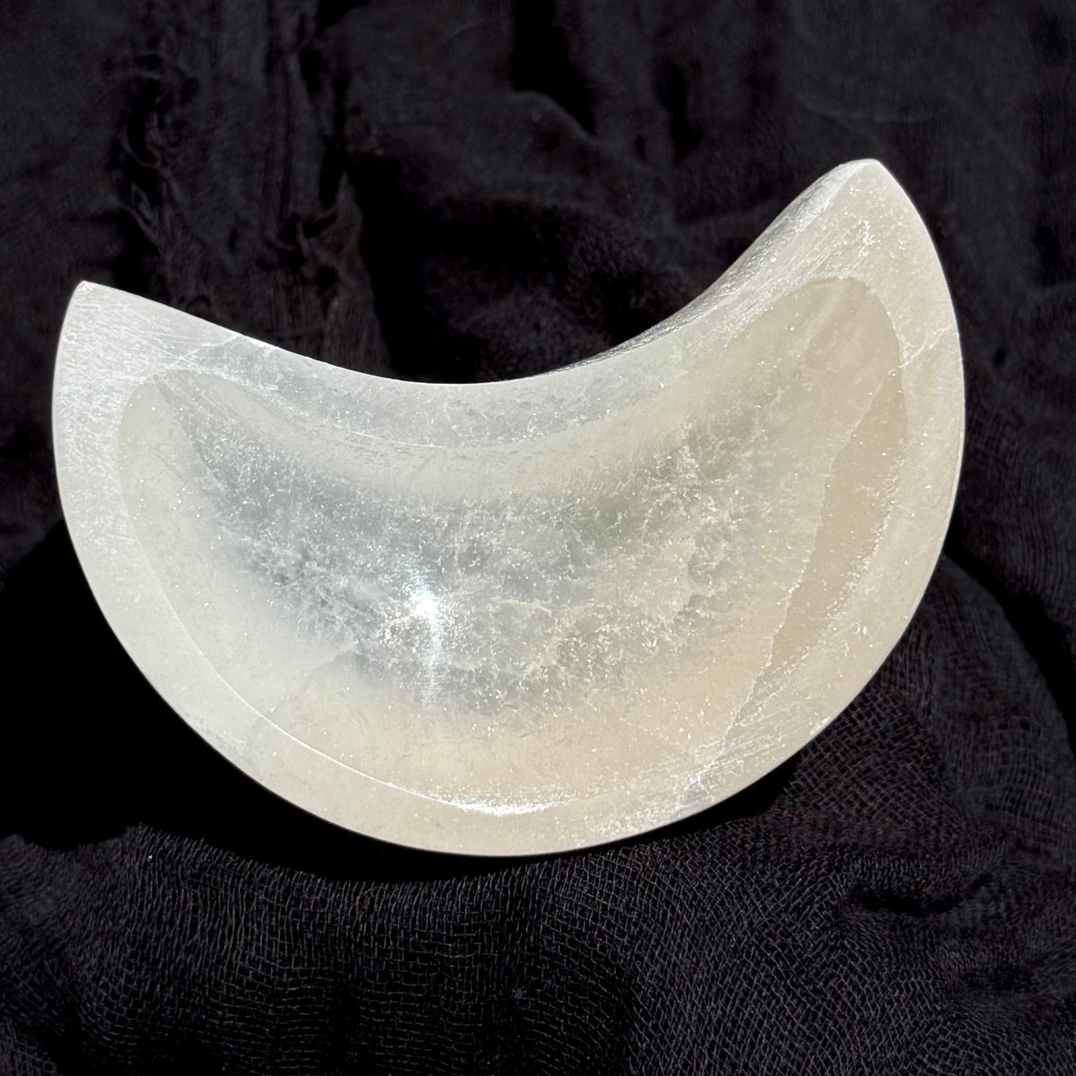 Moon Shaped Selenite Bowl