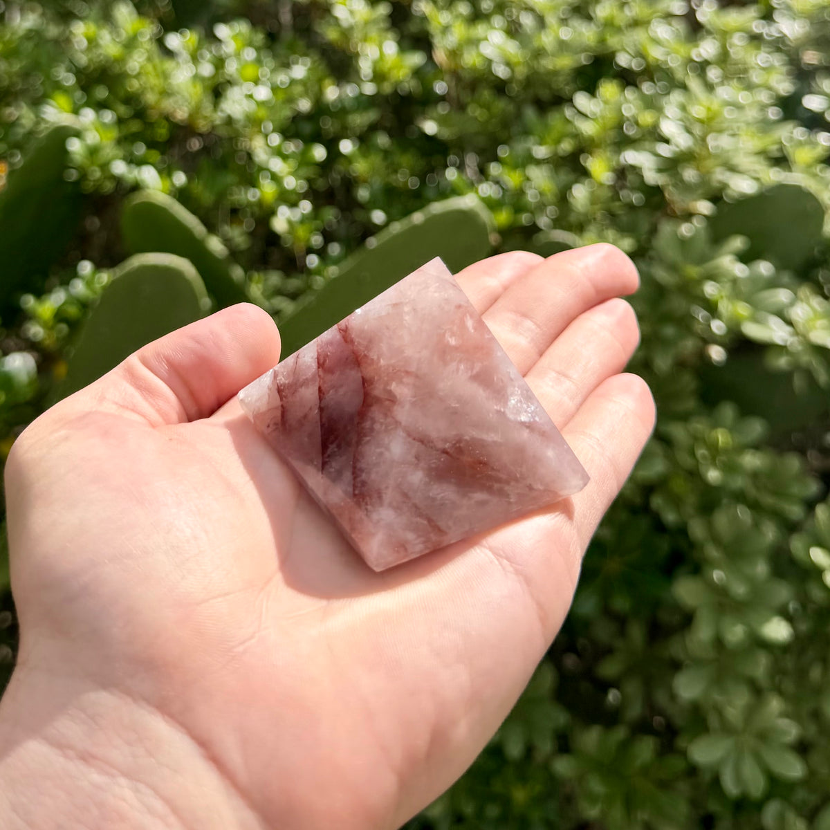 Fire Quartz Pyramid