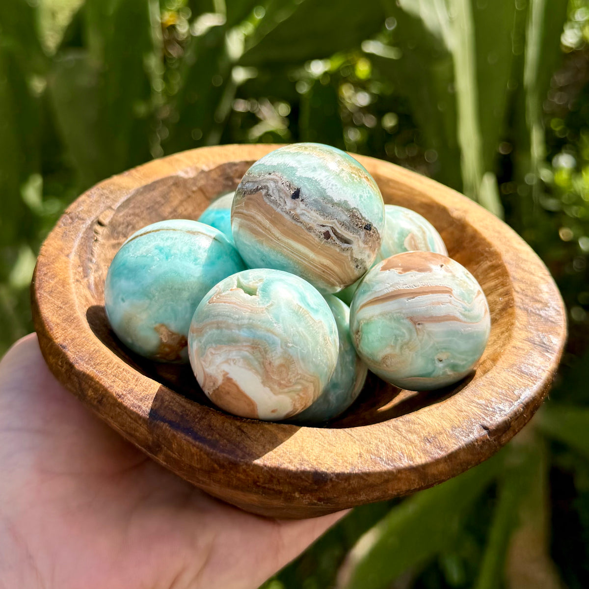 Caribbean Calcite Sphere Intuitively Chosen