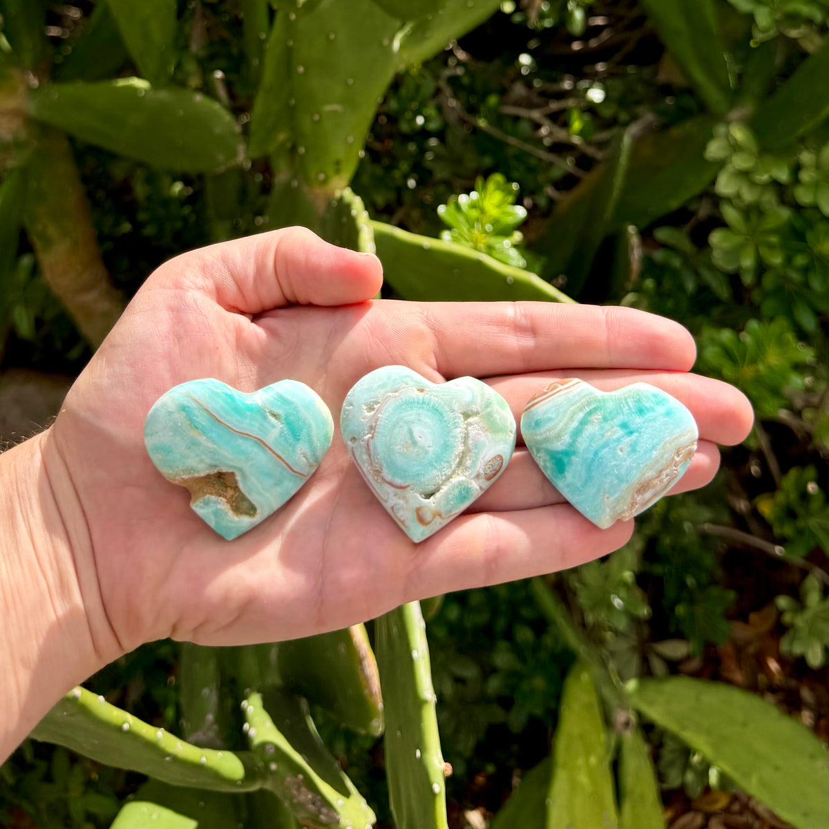 Caribbean Calcite Heart Intuitively Chosen