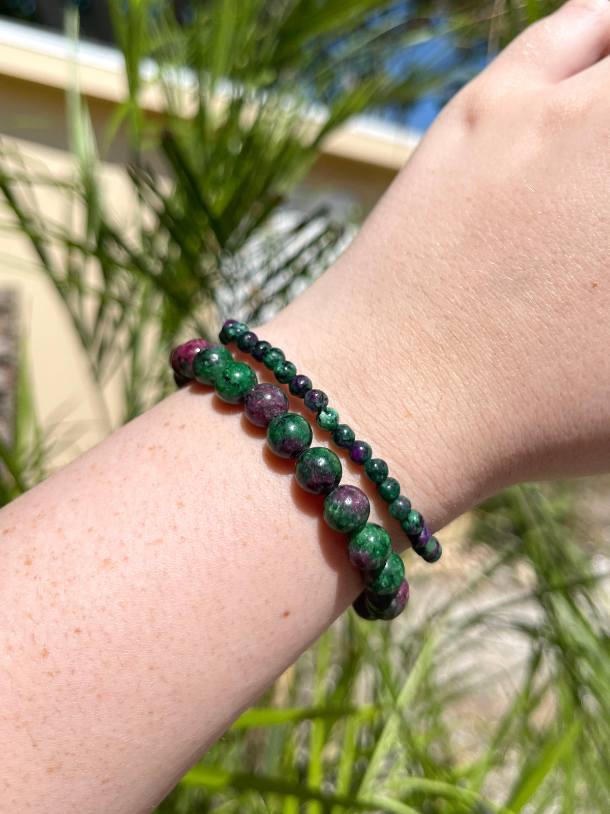 Ruby Zoisite Bracelet