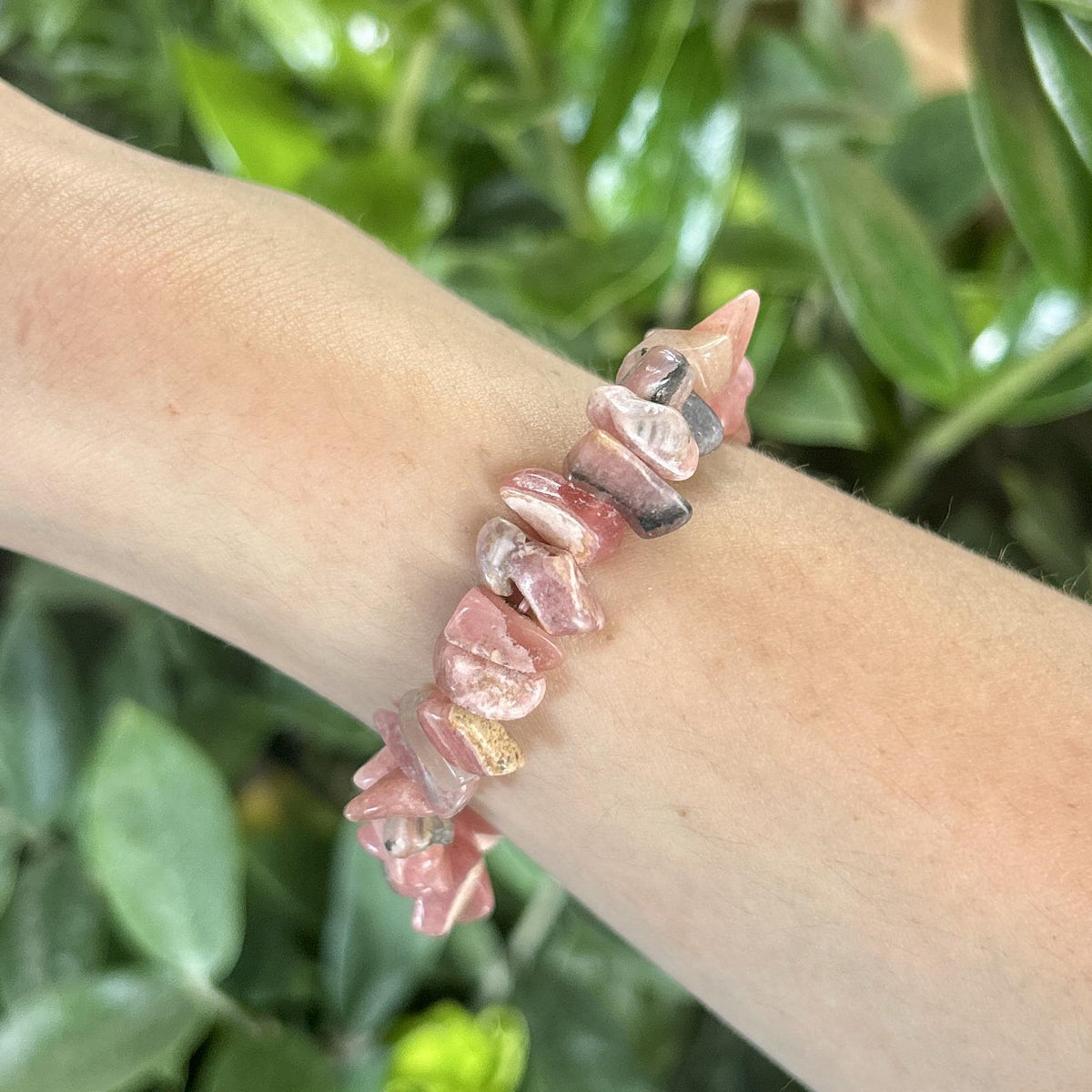 Rhodochrosite Crystal Bracelet